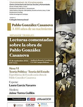 Coloquio Internacional Pablo González Casanova a 100 años de su nacimiento