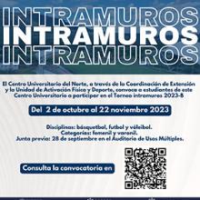 Cartel del Torneo Intramuros 2023-B en CUNorte