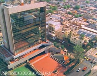 Vista aerea de la Rectoría de la Universidad de Guadalajara
