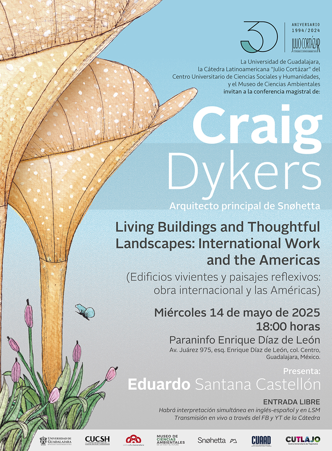 Cátedra Latinoamericana Julio Cortázar con Craig Dykers, arquitecto principal de Snøhetta