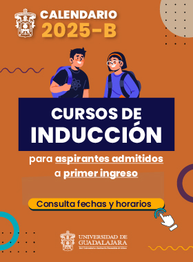 Cursos de inducción para aspirantes admitidos a primer ingreso, calendario 2025B