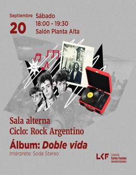 Cartel de la Sala alterna. Ciclo: Rock Argentino
