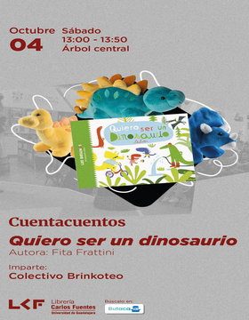Cartel de Cuentacuentos: Quiero ser un dinosaurio