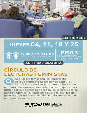 Cartel del Círculo de lecturas feministas