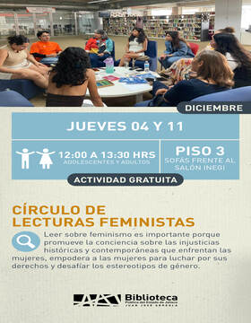 Cartel de Círculo de lecturas feministas