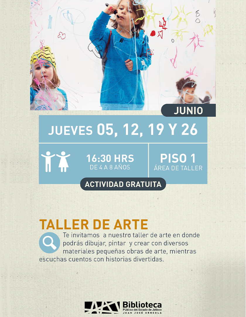 Cartel del Taller de arte