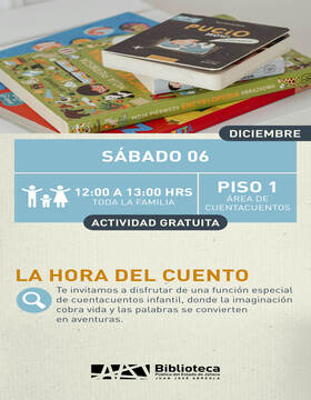 Cartel de La hora del cuento