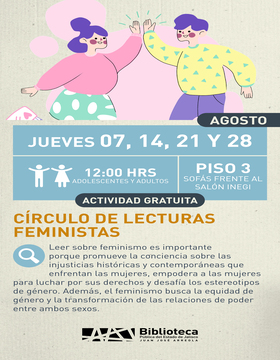 Cartel del Círculo de lecturas feministas