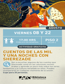 Cartel de Cuentos de las mil y una noches con Sherezade