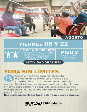Cartel de Yoga sin límites
