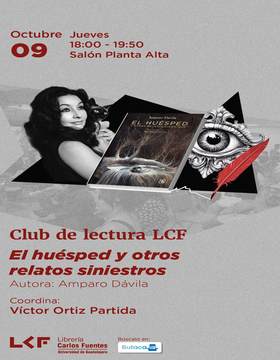 Cartel del Club de Lectura LCF: El huésped y otros relatos siniestros