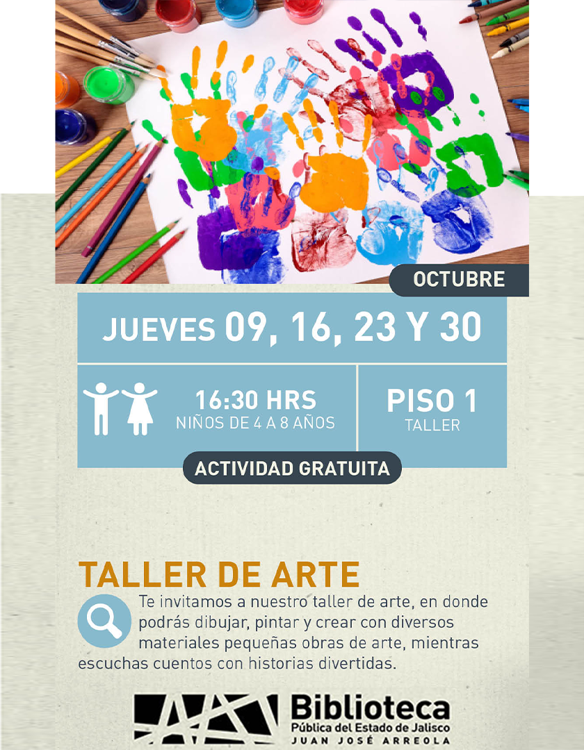 Cartel del Taller de arte