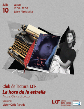 Cartel del Club de Lectura: La hora de la estrella 