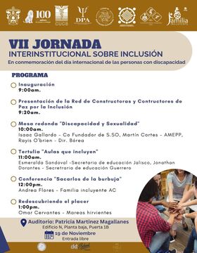 Cartel de la VII Jornada Interinstitucional sobre Inclusión