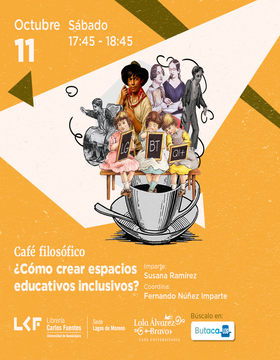 Cartel del Café filosófico: ¿Cómo crear espacios educativos inclusivos?