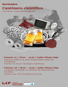 Cartel del Cantinero científico: Entre el orden y el caos: Explorando sistemas complejos