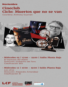 Cartel del Cineclub LCF. Ciclo: Muertos que no se van. Cinta Los Otros