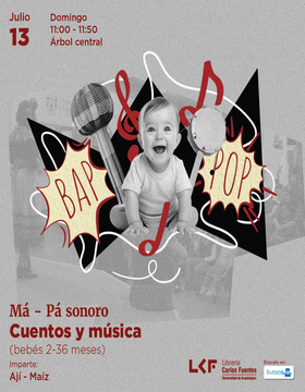 Cartel del Má – Pá sonoro. Cuentos y música para bebés de 2 a 36 meses