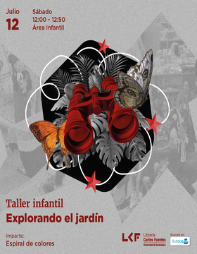 Cartel del Taller infantil: Explorando el jardín