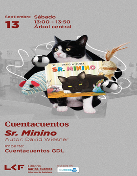 Cartel de Cuentacuentos: Sr. Minino