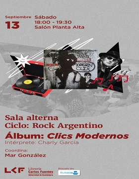Cartel de la Sala alterna. Ciclo: Rock Argentino