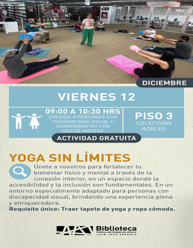 Cartel de Yoga sin límites