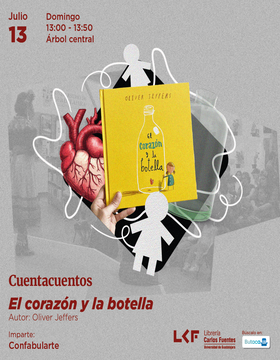 Cartel de Cuentacuentos: El corazón y la botella