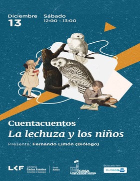 Cartel de Cuentacuentos: La lechuza y los niños