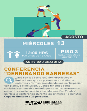 Cartel de Conferencia: Derribando barreras