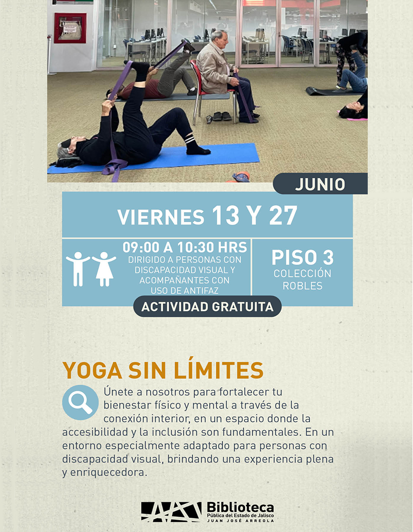 Cartel de Yoga sin límites