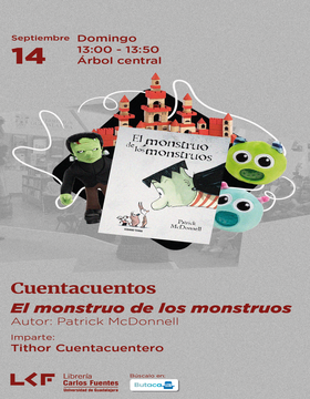 Cartel de Cuentacuentos: El monstruo de los monstruos