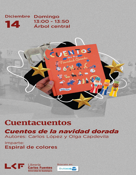 Cartel de Cuentacuentos: Cuentos de la navidad dorada