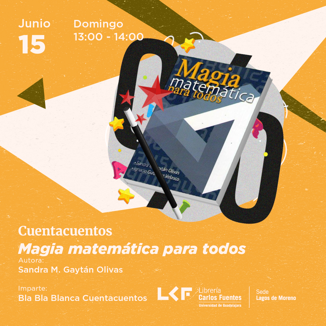 Cartel de Cuentacuentos: Magia matemática para todos