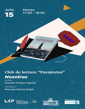 Cartel del Club de lectura “Paratextos”: Nosotras