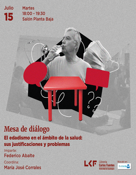 Cartel de la Mesa de diálogo. El edadismo en el ámbito de la salud