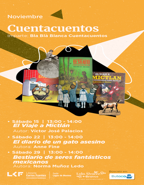 Cartel de Cuentacuentos: El viaje a Mictlán