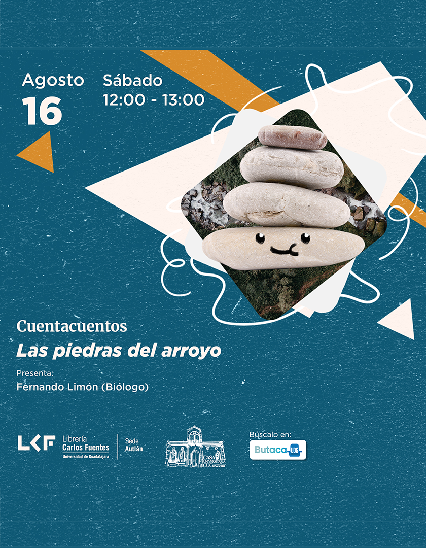Cartel del Cuentacuentos: Las piedras del arroyo