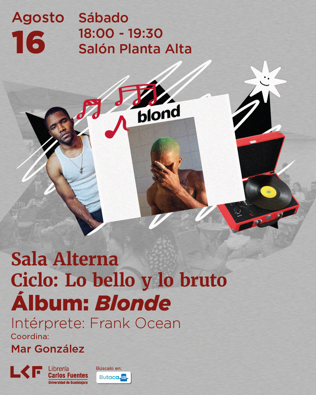 Cartel de la Sala alterna. Ciclo Lo bello y lo bruto