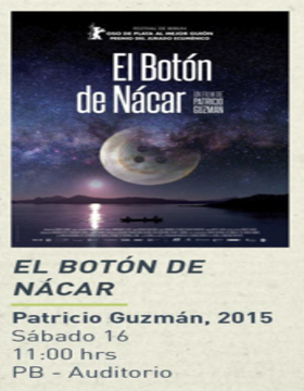 Cartel del Ciclo de cine y literatura: El botón de Nácar