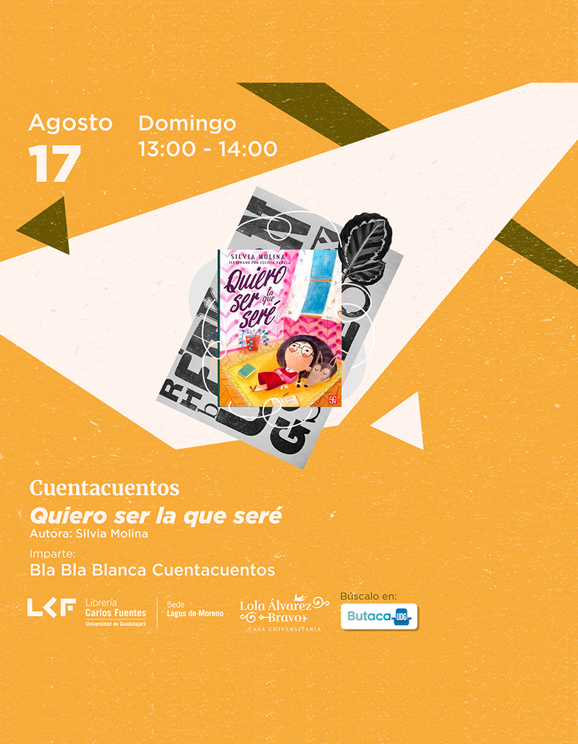 Cartel del Cuentacuentos. Título Quiero ser la que seré