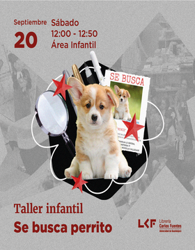 Cartel del Taller infantil: Se busca perrito 