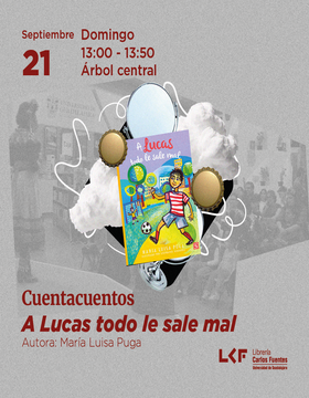 Cartel de Cuentacuentos: A Lucas todo le sale mal