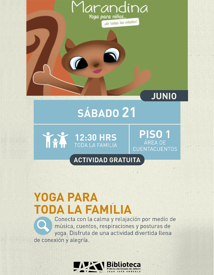 Cartel de Yoga para toda la familia