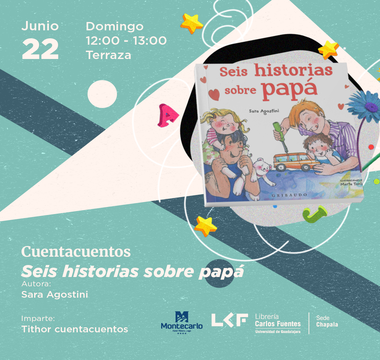 Cartel de Cuentacuentos: Seis historias sobre papá
