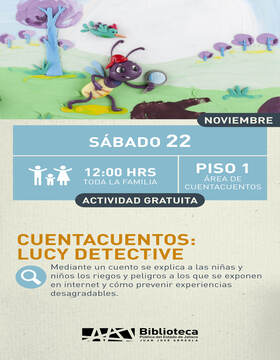Cartel de Cuentacuentos: Lucy detective