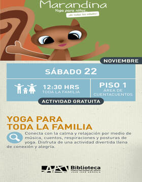 Cartel del Yoga para toda la familia