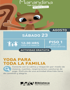 Cartel de Yoga para toda la familia