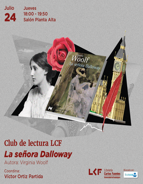 Cartel del Club de Lectura: La señora Dalloway