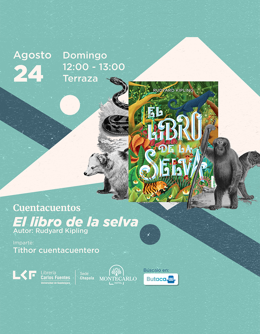 Cartel del Cuentacuentos. Título El libro de la selva
