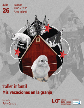 Cartel del Taller infantil: Mis vacaciones en la granja